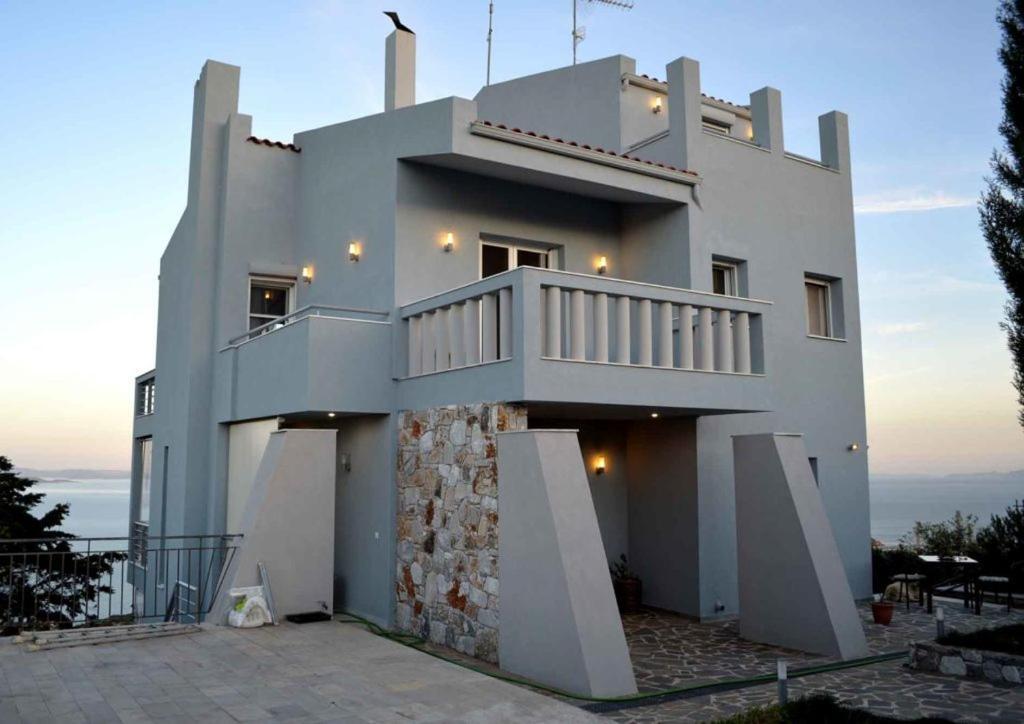 Blue Diamond Villa Schinias Exterior foto